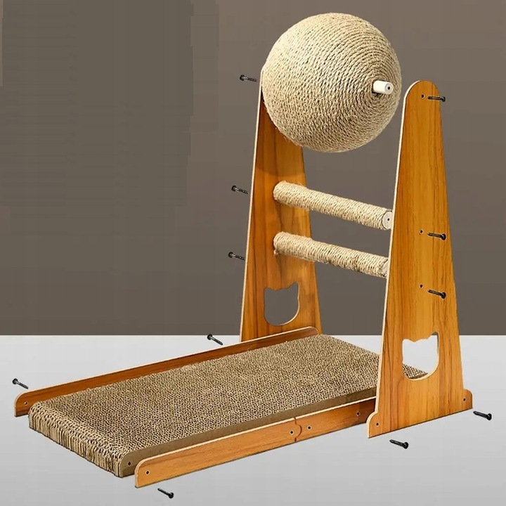 Drapak dla kota zabawka ruchoma kula do drapania 35 x 20 x 39 (F093)