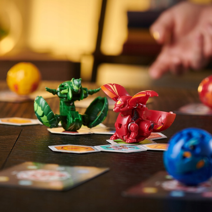 BAKUGAN LEGENDS FIGURKA CYNDEOUS X SKORPOROS KARTY