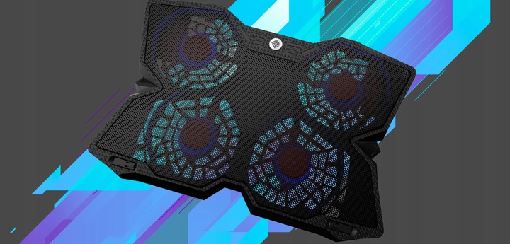 Podstawka chłodząca pod laptopa czarna GAMEPRO