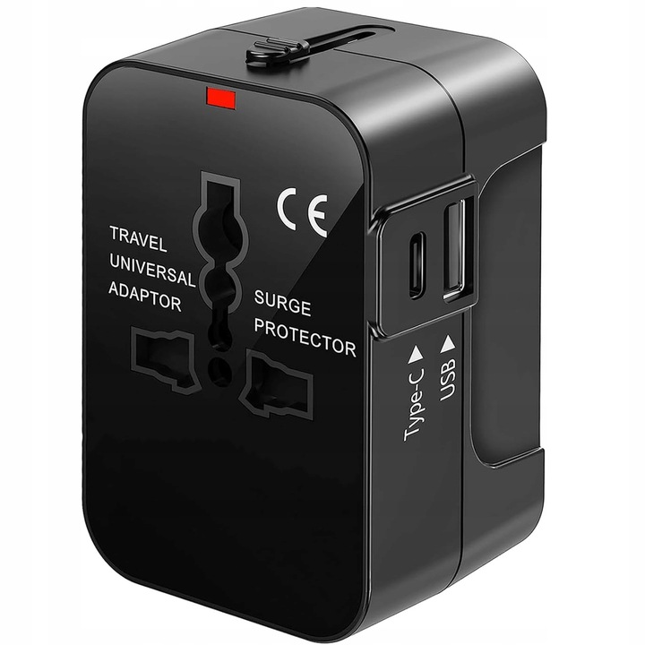PRZEJŚCIÓWKA ADAPTER GNIAZDKA PODRÓŻNY USA UK EU CAŁY ŚWIAT 2 USB ŁADOWARKA