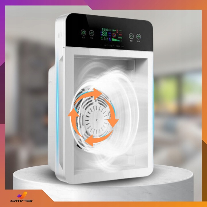 Oczyszczacz powietrza z jonizatorem duży dla alergików jony hepa lampa