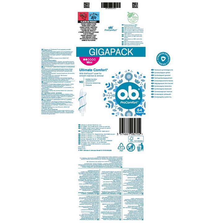 O.B. ProComfort Mini TAMPONY 64 sztuki