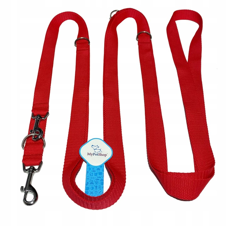 Smycz Treningowa Przepinana na 5 różnych długości. B. Mocna Szer.25 mm - 5m