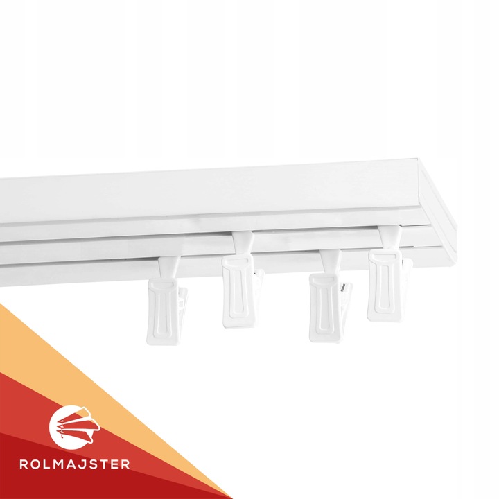 Karnisz sufitowy podwójny PCV 320 cm szyna sufitowa II TOROWA