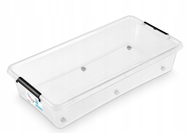 Pojemnik 35 l plastikowy pod łóżko z pokrywą kółkami szuflada XL