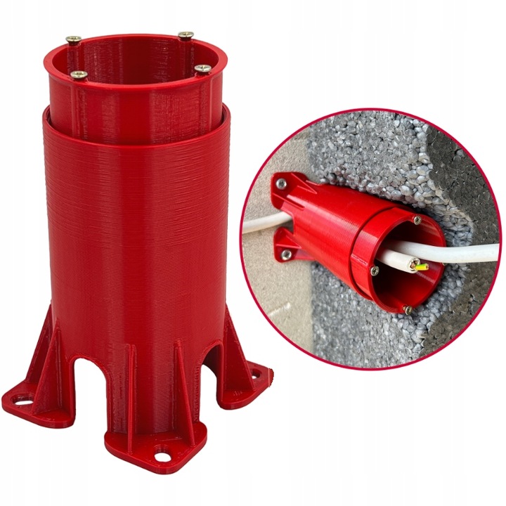 Puszka elektryczna do elewacji 150mm regulowana do styropianu 15