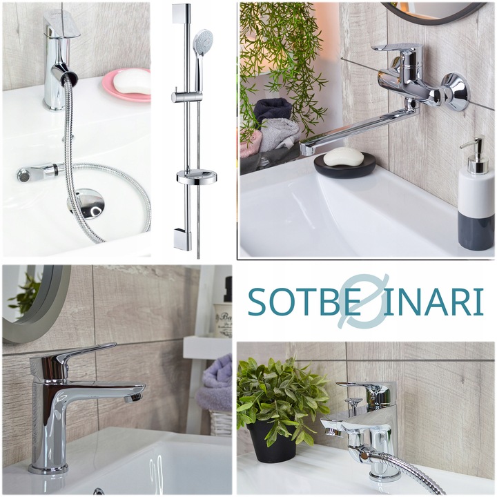 Bateria wannowa ścienna z ruchomą wylewką Kran do wanny z prysznicem SOTBE