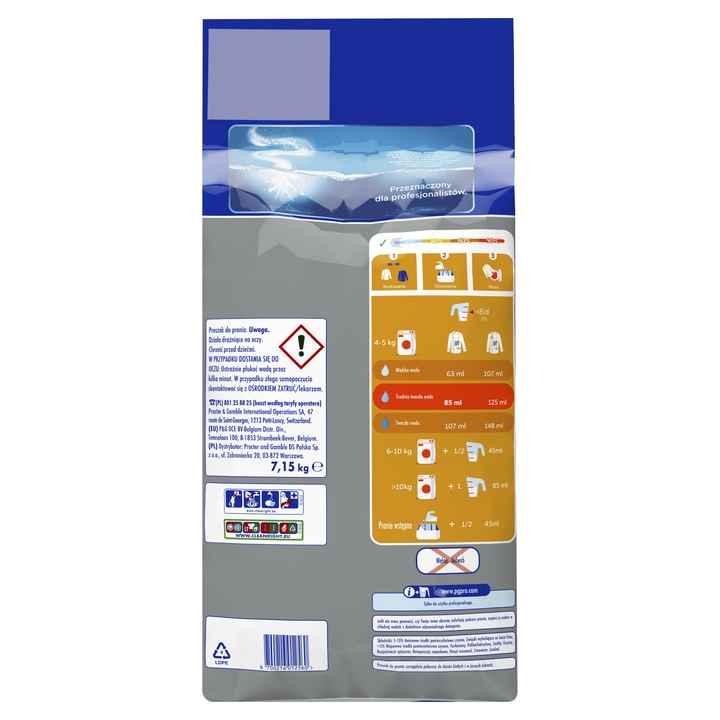 Vizir proszek do prania białego 7,15 kg AlpinFresh 130 prań