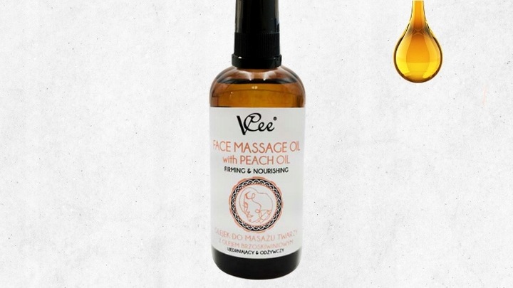 Olejek do MASAŻU TWARZY VCee BRZOSKWINIOWY 100 ML Z ATOMIZEREM