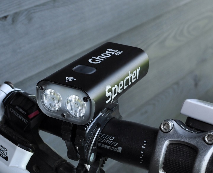 Oświetlenie rowerowe zestaw lampek rowerowych Specter Ghost 650 + tył USB C