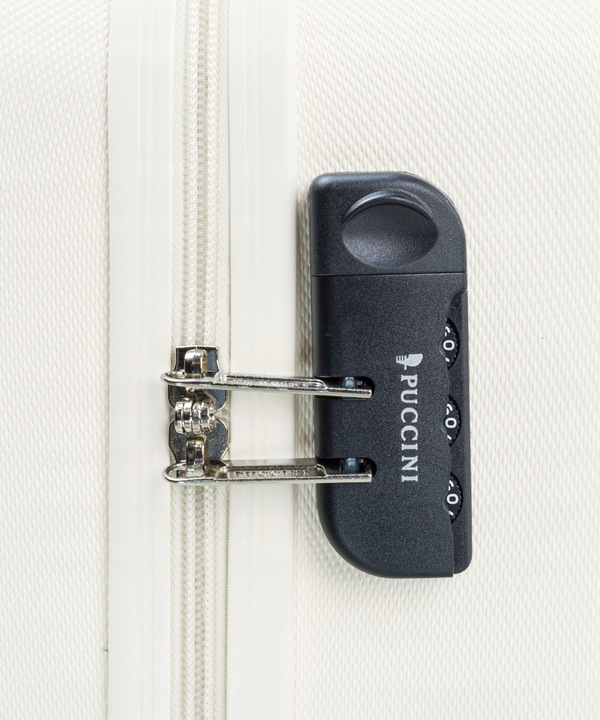 Walizka Kabinowa Podróżna Na Kółkach Twarda Mała PUCCINI Biała ABS03C 0