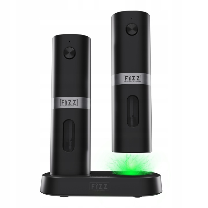 Młynek elektryczny do pieprzu i soli Fizz z akumulatorem Podstawka