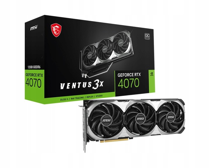 Karta graficzna MSI GeForce RTX 4070 12GB DDR6 192bit VENTUS 3X OC
