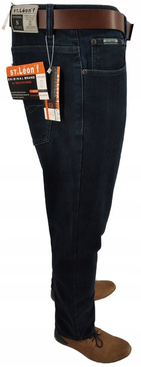 SPODNIE OCIEPLANE MĘSKIE JEANS W33 PAS: 86-88 CM