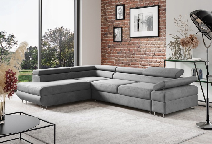 Narożnik Canada MINI rogówka 5xruchome zagłówki pojemnik na pościel