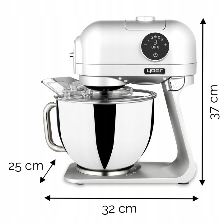 Robot kuchenny Planetarny Yoer Wielofunkcyjny 2200W misa 5,5L +39