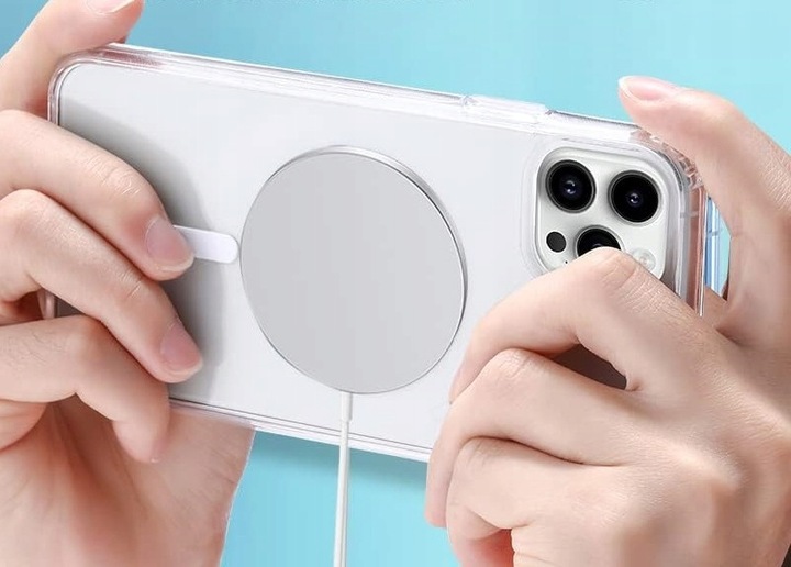 Etui Do iPhone 11 Pro +Szkło 9H WZMACNIANE 360° do MAGSAFE CLEAR CASE