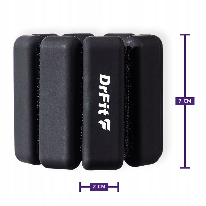 Obciążniki na Kostki Nadgarstki do Ćwiczeń Regulowane 2x 0,45 kg Czarne