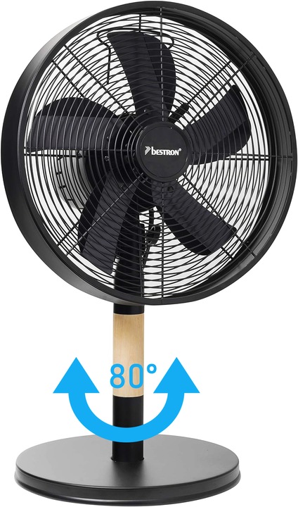 Wentylator biurkowy stołowy w stylu retro wiatrak Bestron DFT35WB 35W