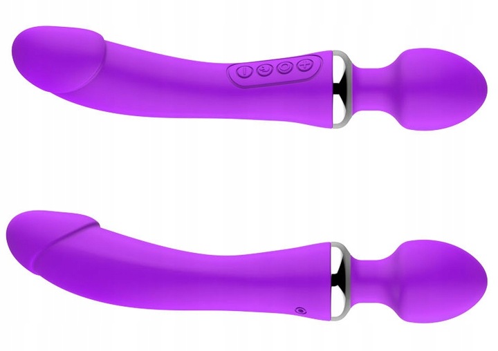 LUKSUSOWY WIBRATOR DAMSKI 2w1 PODGRZEWANY DO 45stC - USB DAWCA ORGAZMÓW