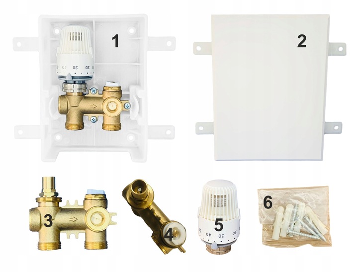 X-HOME OGRANICZNIK RTL 3/4 ZAWÓR do PODŁOGÓWKI PODTYNKOWY GŁOWICA RTL