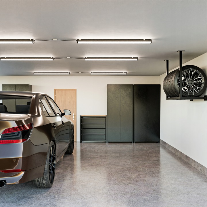 Lampa Sufitowa LED Do Garażu IP65 80W 150cm Warsztatu Oprawa