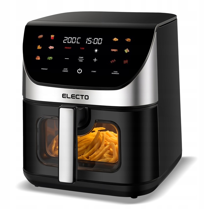 AIR FRYER FRYTKOWNICA BEZTŁUSZCZOWA DUŻA 8L 2000W APLIKACJA WIFI NA