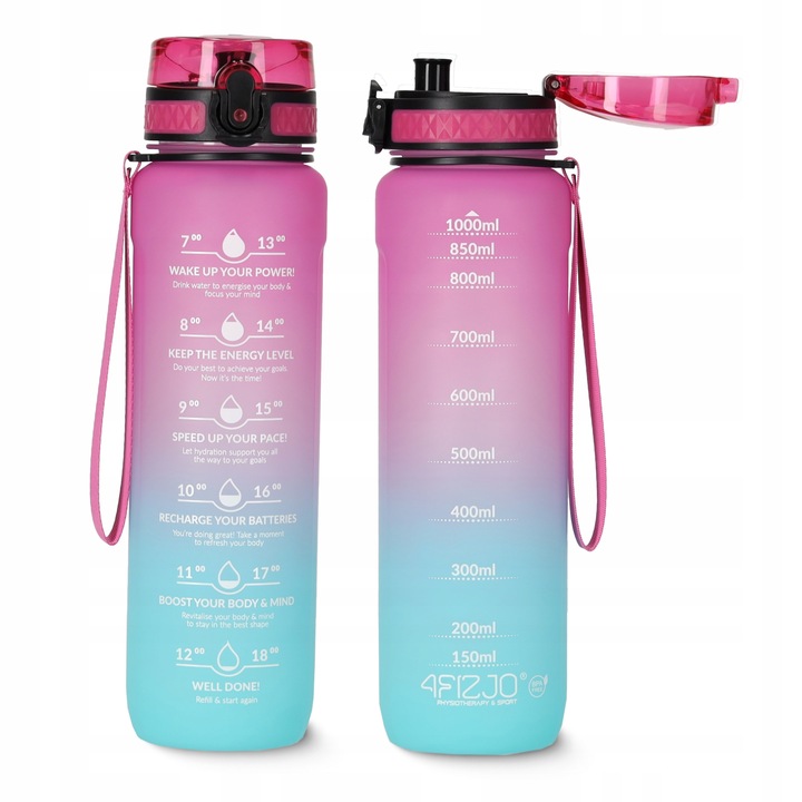 BIDON SPORTOWY SZCZELNA BUTELKA NA NAPÓJ WODĘ SOLIDNA TRITANOWA 1000 ml