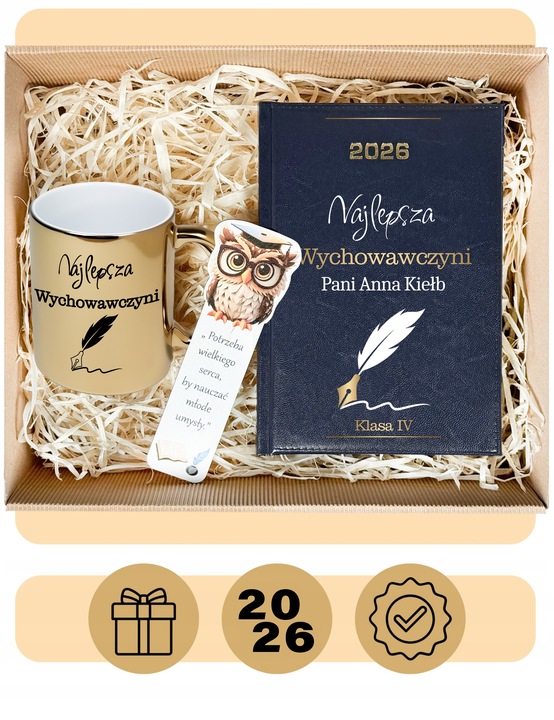 DZIEŃ NAUCZYCIELA PREZENT DLA NAUCZYCIELA WYCHOWAWCZYNI PODZIĘKOWANIE