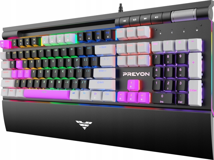 Klawiatura Gamingowa PREYON Long Scratch Outemu Brown Mechaniczna RGB