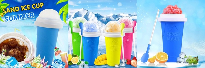 Kubek do Lodów Granity Sorbetów Slushy Koktajli Mrożonych KOLORY