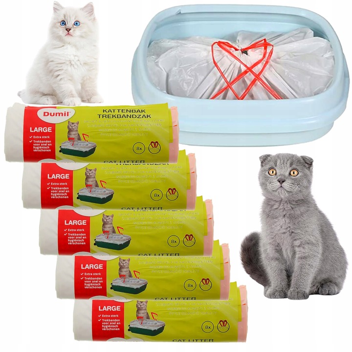 MOCNE WORKI DO KUWETY Z TAŚMĄ WYTRZYMAŁE XL 40szt