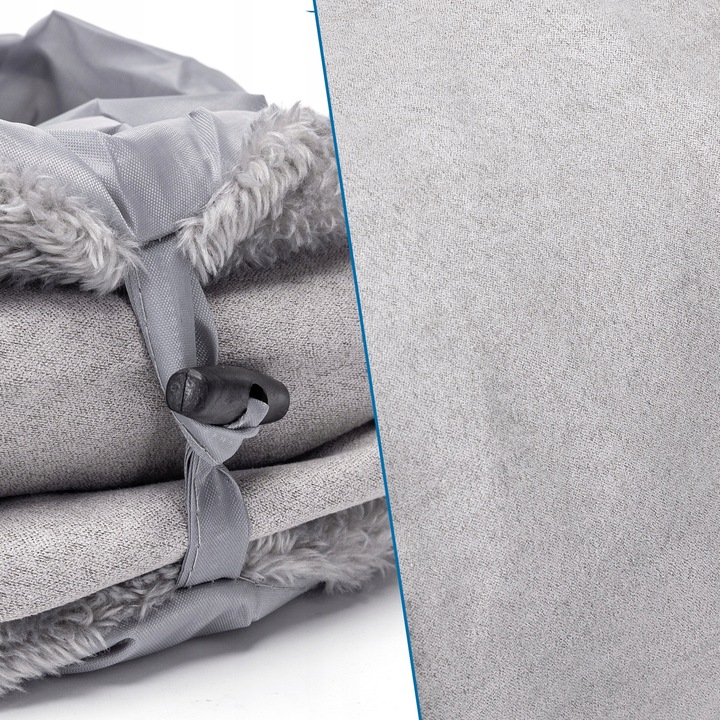 tunel dla kotów zamszowy aksamit z dzwoneczkiem piłeczka 60 cm składany