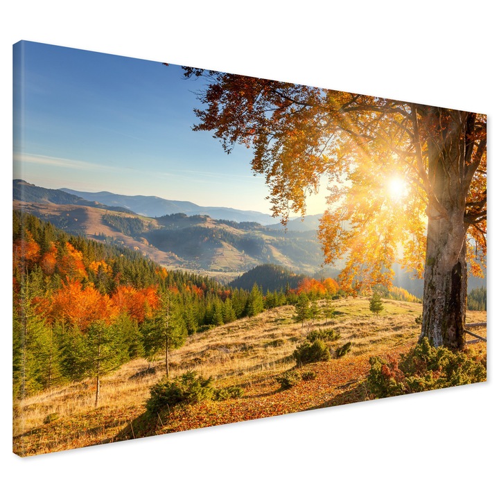 Obraz na płótnie góry drzewo Nowoczesny na ścianę 120x80