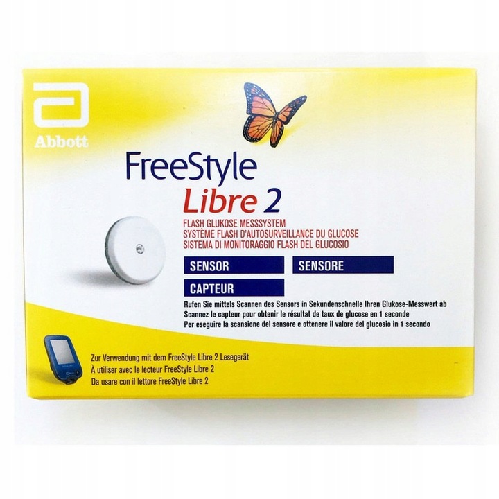Freestyle Libre 2 Sensor do Pomiaru Glukozy CGM z Funkcją Alarmów