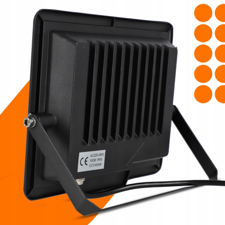 Halogen LED Naświetlacz Reflektor Zewnętrzny Lampa 100W IP65