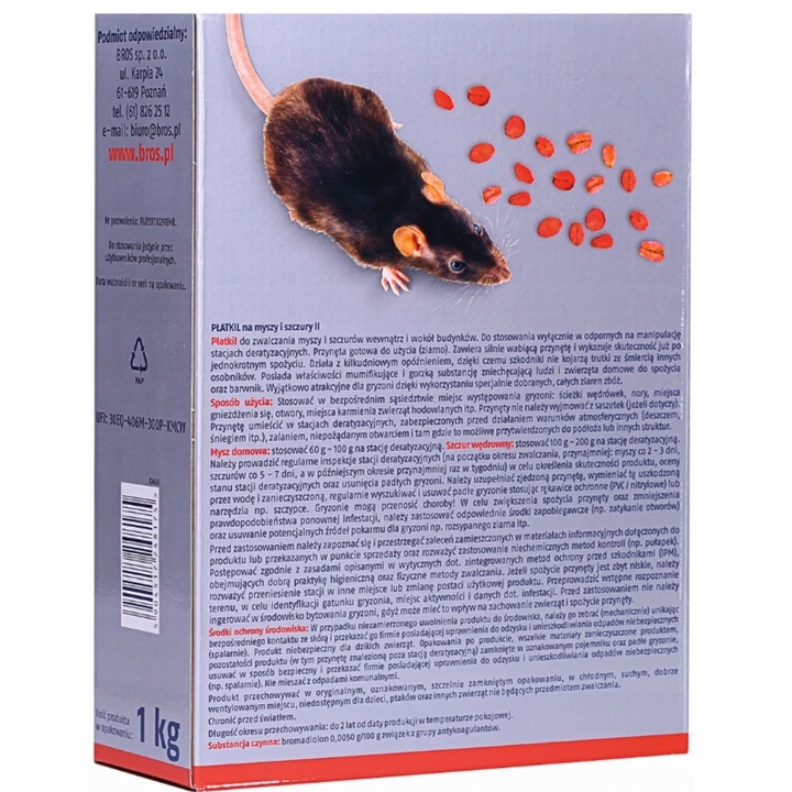 Płatkil płatki TRUTKA na myszy i szczury Bros 1 kg