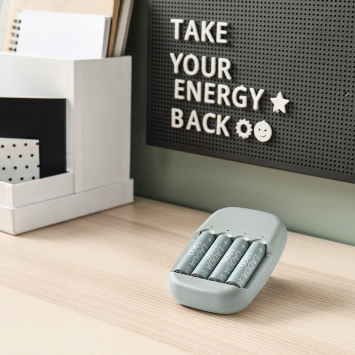 IKEA LADDA Akumulatorek do ładowania, HR03 AAA 1.2V, 750mAh 4 szt.