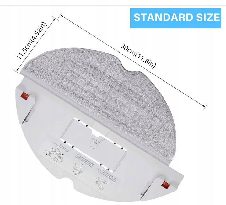6x MOP DO ROBOROCK S7 MAXV/ROBOROCK S8 /S8 PLUS /S8 PRO ULTRA