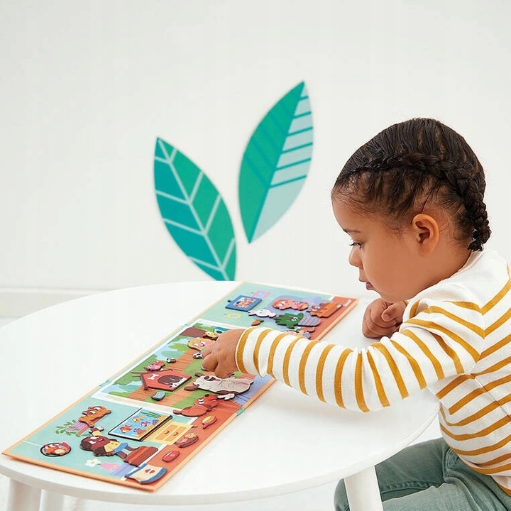 Układanka magnetyczna Zwierzęta domowe Magneti'stories dla dzieci 3+, Janod