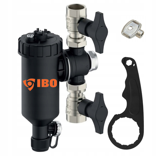 FILTR MAGNETYCZNY SEPARATOR ZANIECZYSZCZEŃ IBO 1'' IBF DN25 KLUCZ