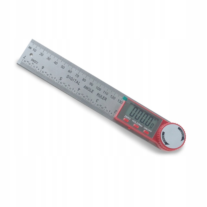 METALOWY KĄTOMIERZ ELEKTRONICZNY CYFROWY Z EKRANEM LCD 200mm 360° +