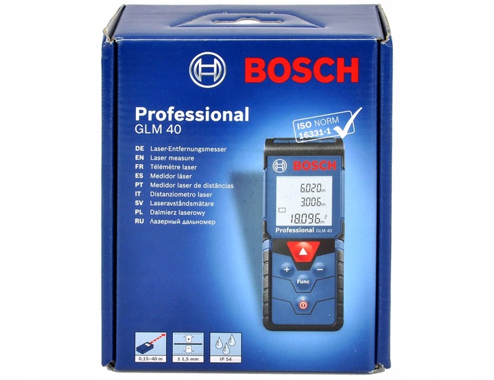 DALMIERZ LASEROWY GLM 40 BOSCH z podświetleniem