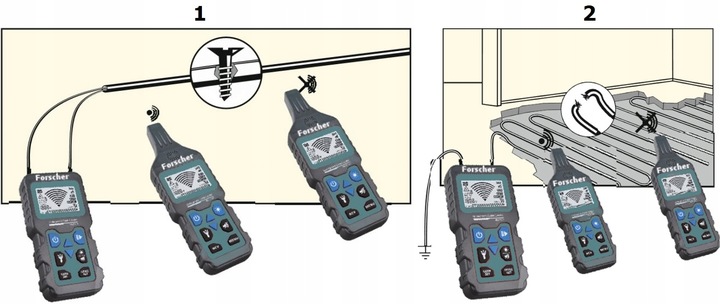 FORSCHER FS801 DETEKTOR SZUKACZ TRASER KABLI I RUR
