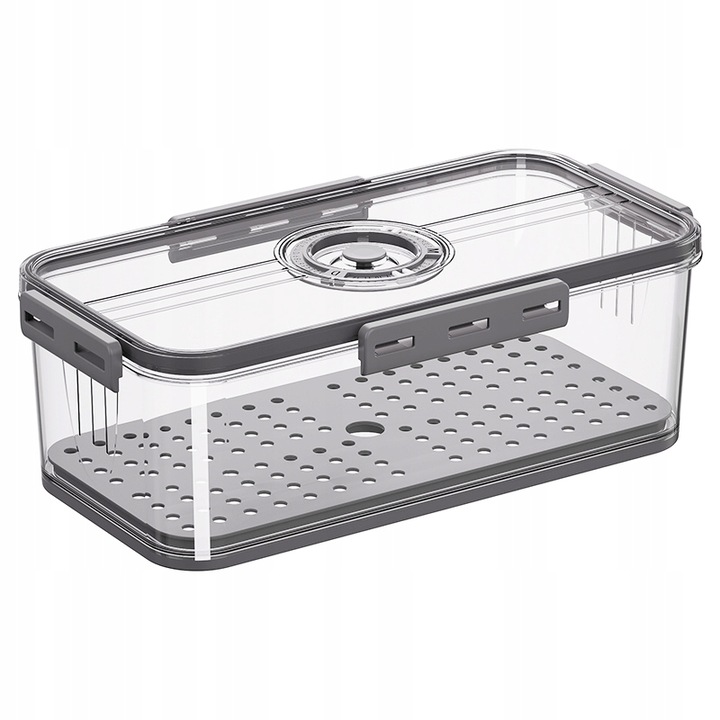 POJEMNIK NA ŻYWNOŚĆ DO LODÓWKI NA WĘDLINY SERY HERMETYCZNY Z DATOWNIKIEM