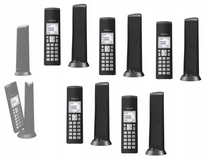 PANASONIC KX TGK 210 TELEFON DECT 5 SŁUCHAWEK