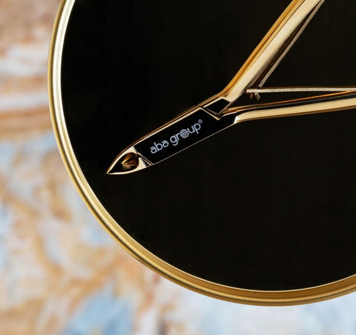 Cążki do skórek dwusprężynowe złote 5mm Ostre PREMIUM Aba Group 1127