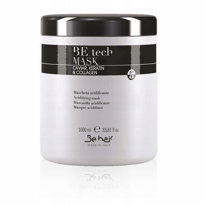 BE HAIR BE TECH Maska Zakwaszająca Do Włosów Acidifying Mask z KERATYNA 1L