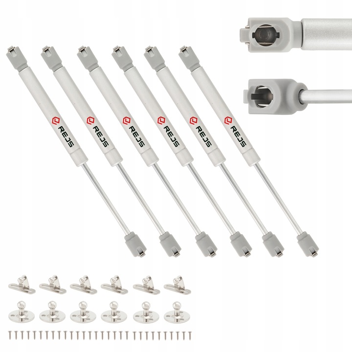 6 x ZESTAW - REJS SIŁOWNIK MEBLOWY PODNOŚNIK GAZOWY DO MEBLI 100N +