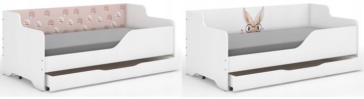 Łóżko dziecięce LILU 160x80 z GRAFIKĄ - Szuflada !